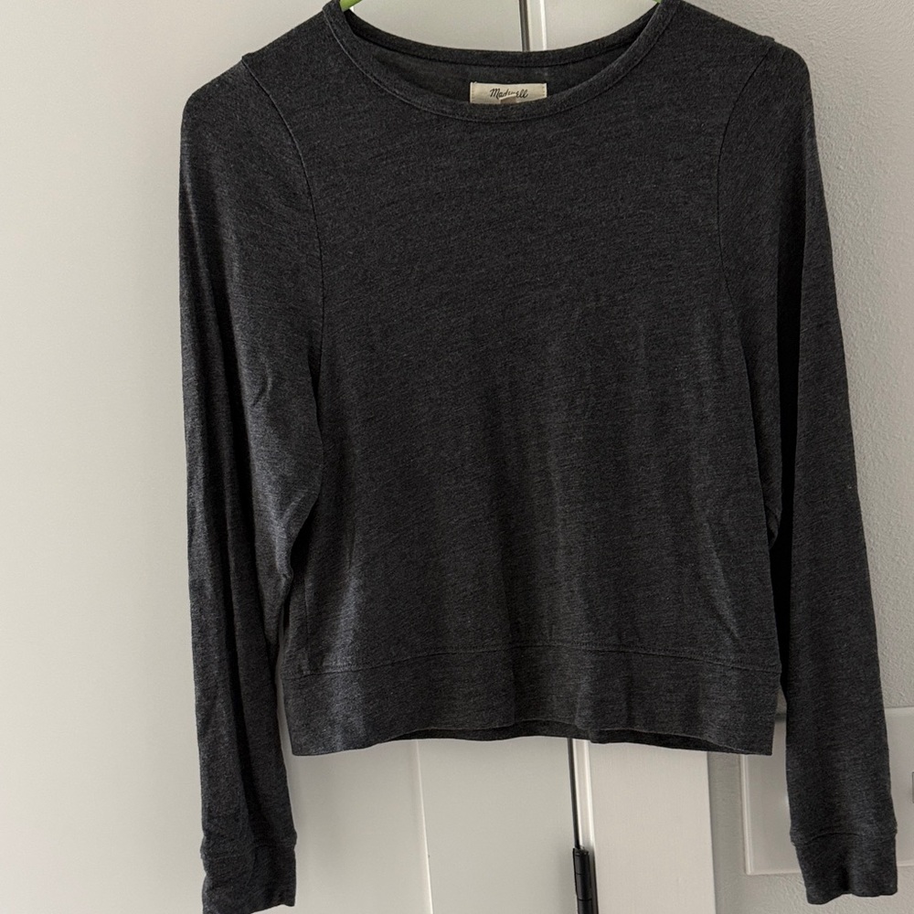 Madewell Charcoal Crop Top